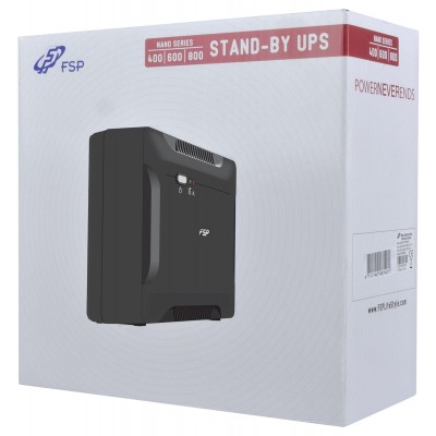 Gruppo di Continuità Fortron FSP Nano 600 0,6 kVA 360 W 2 presa e AC Gruppo di Continuità Fortron FSP Nano 600 0,6 kVA 360 W 2 presa e AC