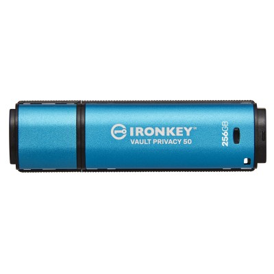 Pendrive Kingston IronKey Vault Privacy 50 256 GB USB A 3.2 nero blu