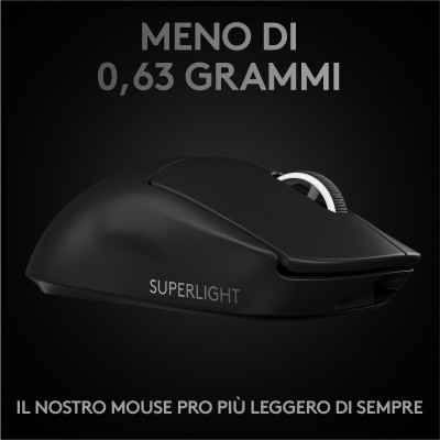 Mouse Logitech G PRO X SUPERLIGHT Wireless Nero